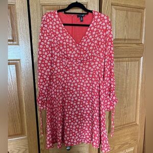 Aqua long sleeve dress